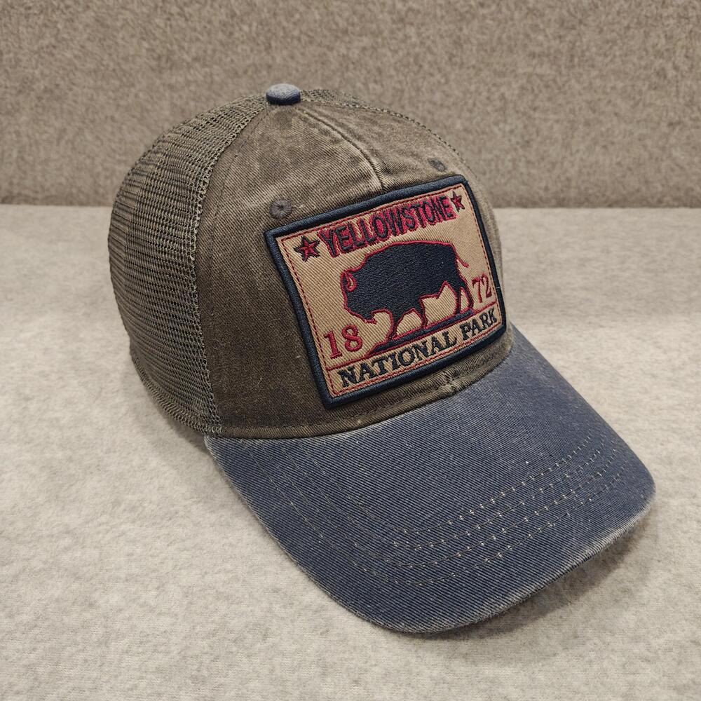Yellowstone National Park Hat Cap Trucker Mens Snap Back Patch Mesh DK CAPS